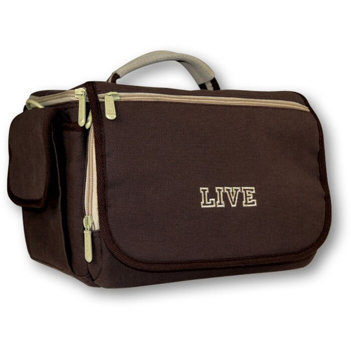 BORSA Borsa per fotocamera marrone 25x20x16 cm