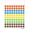 herma etichette multiuso colori assortiti ø 8 mm rotondo carta opaco 540 pz.