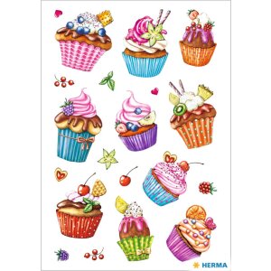 herma decor Cupcakes, foglio glitterato