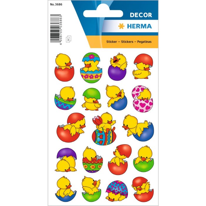 herma decor sticker pulcino nelluovo