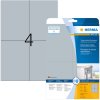 Etichette per targhette HERMA A4 105x148 mm argento foglio adesivo estremamente resistente opaco 100 pz.