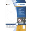 Etichette HERMA resistenti A4 Ø 85 mm rotonde bianche fortemente adesive pellicola opaca resistente alle intemperie 150 pz.