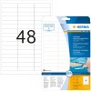 HERMA Strisce di etichettatura rimovibili A4 63,5x16,9 mm bianco Carta mobile-rimovibile opaca 1200 pz.