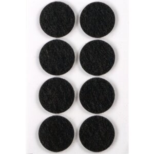 alianti in feltro herma nero ø 28 mm