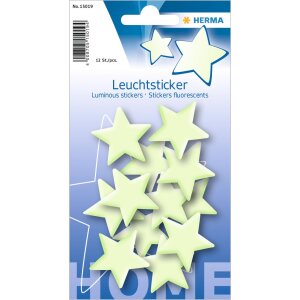 herma glow stickers stelle mini