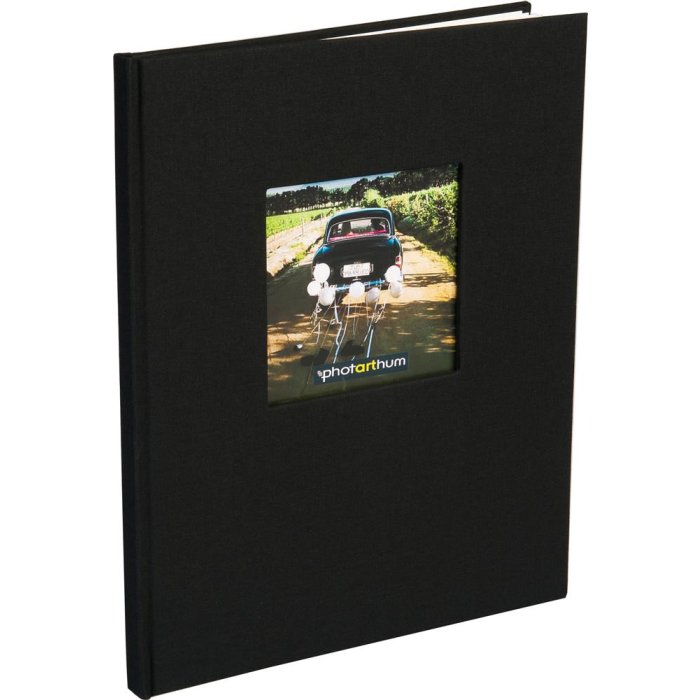 Libro degli ospiti Isere nero Libro dei ricevimenti 20,5x26 cm 200 firme