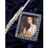 Ritratto cornice perla 13x18 cm in argento