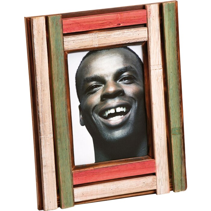 Portafoto in legno di Iroko 13x18 cm