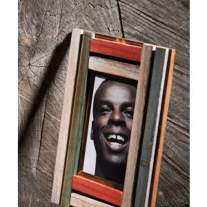 Portafoto in legno di Iroko 13x18 cm