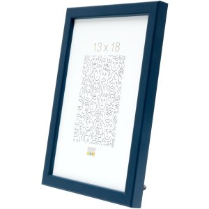 Cornice in legno S41J Deknudt 9x13 cm blu