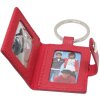 Foto portachiavi in pelle rossa