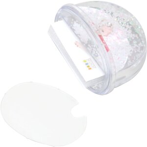 S66FA1 Palla glitterata bianco neve