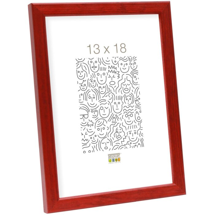 Cornice in legno S41J Deknudt 15x20 cm rosso