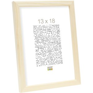 Cornice in legno Deknudt S41J naturale 15x20 cm