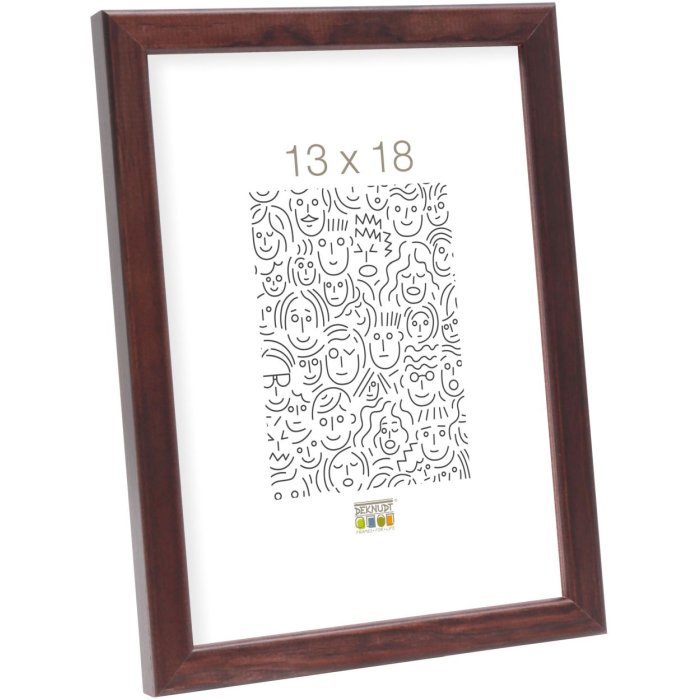 Cornice in legno S41J Deknudt 15x20 cm marrone scuro