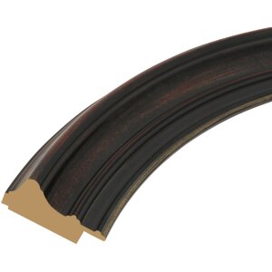 Cornice classica S134 ovale nera formato 40x50 cm