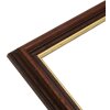 Cornice in legno Deknudt S406 noce 20x30 cm bordo oro