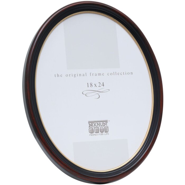 Telaio di plastica s100 ovale 10x15 cm nero