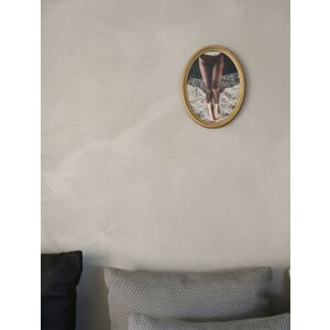 Cornice in plastica Deknudt S100 ovale 10x15 cm oro