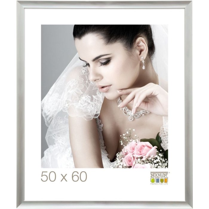 Deknudt Cornice in alluminio S021 Madar 10x15 cm argento
