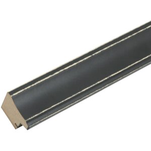 Telaio in legno S40J Lona 13x13 cm verniciato nero stretto