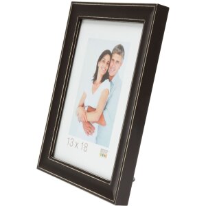 Telaio in legno S40J Lona 13x13 cm verniciato nero stretto
