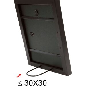 Telaio in legno S40J Lona 13x13 cm verniciato nero stretto