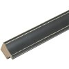 Telaio in legno S40J Lona 13x13 cm verniciato nero stretto