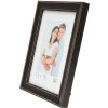 Telaio in legno S40J Lona 13x13 cm verniciato nero stretto