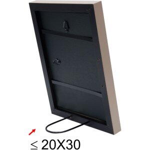 Telaio in legno S40J Lona 20x20 cm verniciato beige stretto