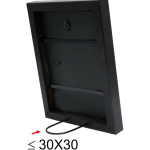 Telaio in legno S40R 50x50 cm nero