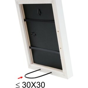 Cornice di legno S40R 13x18 cm bianco