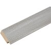 Cornice di legno S49B verniciata grigio-beige 13x13 cm