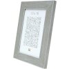 Cornice di legno S49B verniciata grigio-beige 13x13 cm