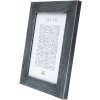 Cornice in legno S49B verniciata grigio scuro 13x18 cm