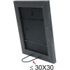Cornice in legno S49B verniciata grigio scuro 18x24 cm