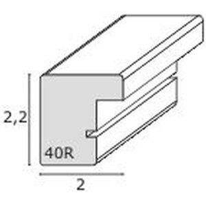 Cornice in legno S40R 30x40 cm rosso
