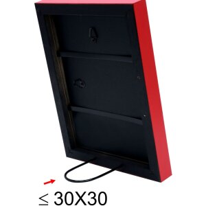 Telaio in legno S40R 40x40 cm rosso
