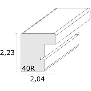 Telaio in legno S40R 40x40 cm rosso