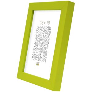 Cornice di legno S40R 30x40 cm verde