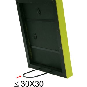 Cornice di legno S40R 30x40 cm verde