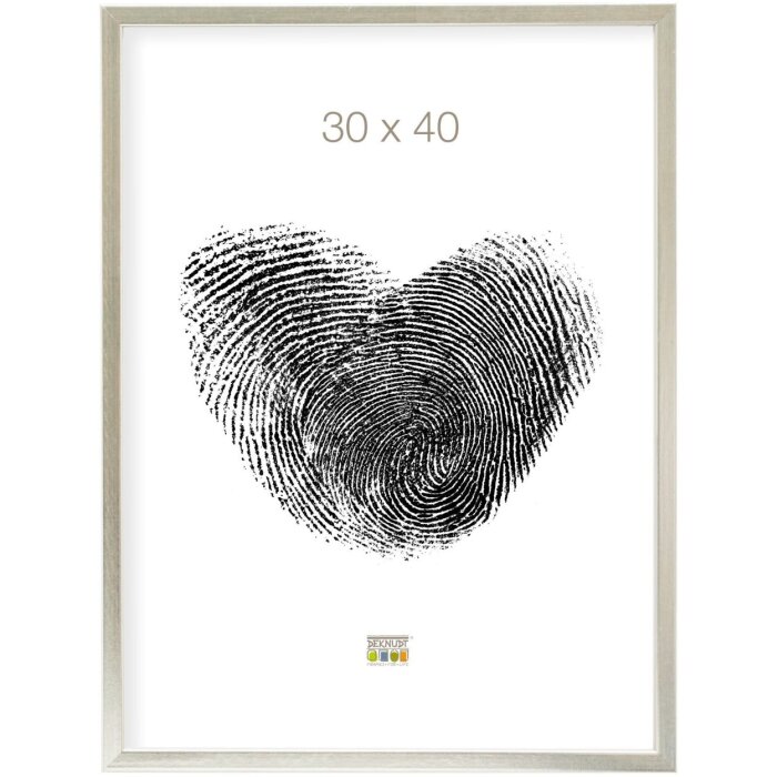 Cornice di legno S41J Deknudt 18x24 cm argento