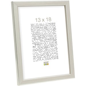 Cornice di legno S41J Deknudt 18x24 cm argento