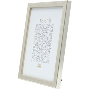 Cornice in legno S41J Deknudt 24x30 cm argento