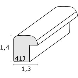 Cornice in legno S41J Deknudt 24x30 cm argento