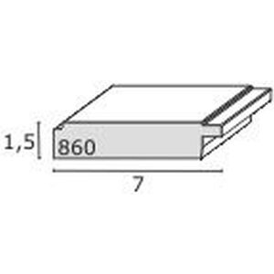 Cornice in legno nero 30,0 x30,0 cm S860F