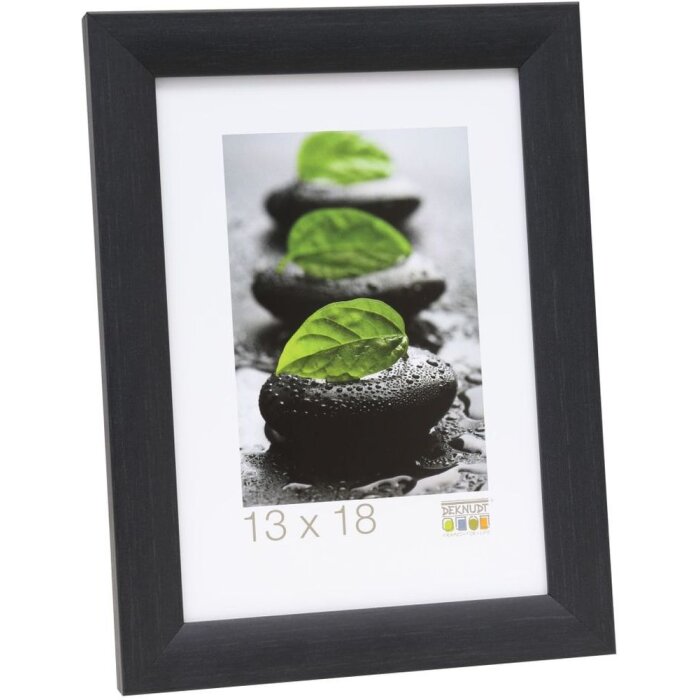 Cornice in legno Deknudt S53G nero 30x90 cm