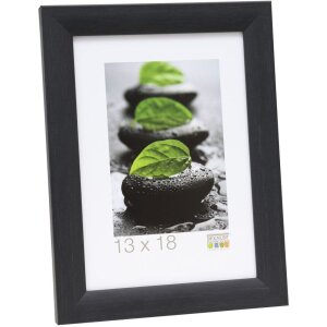 Cornice in legno Deknudt S53G nero 30x90 cm