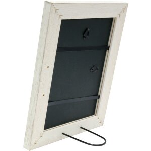 Cornice di legno S49B dipinta di bianco 13x18 cm