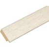 Cornice di legno S49B dipinta di bianco 15x15 cm